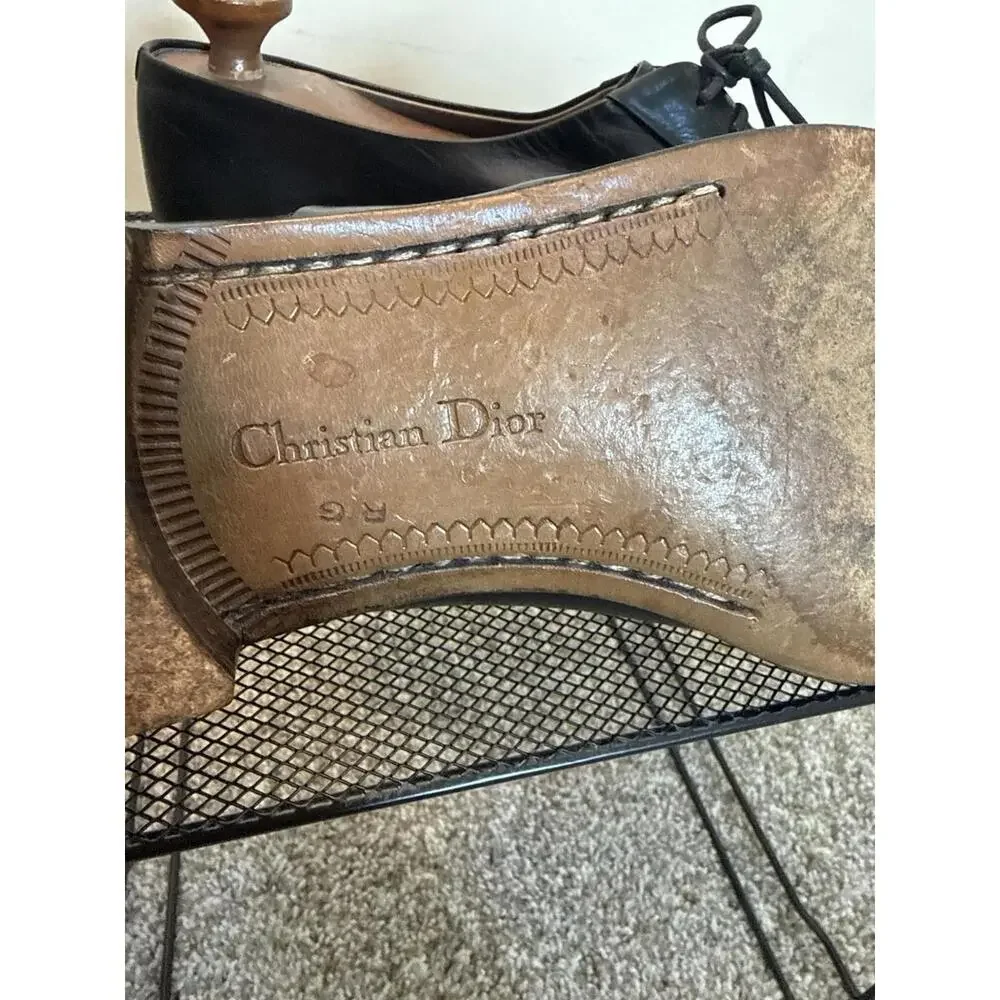 Christian Dior Cap Toe Oxfords Men’s 11 Black - Picture 6 of 11